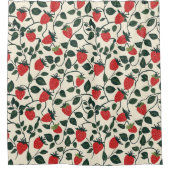 Rideaux De Douche Motif de vigne fraise (Devant)