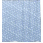 Rideaux De Douche Motif d'écailles de poisson bleu clair (Devant)