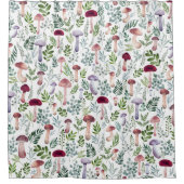 Rideaux De Douche Motif des champignons d'aquarelle douillette    (Devant)