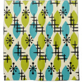 Rideaux De Douche Motif des gouttes atomiques modernes du milieu du (Devant)