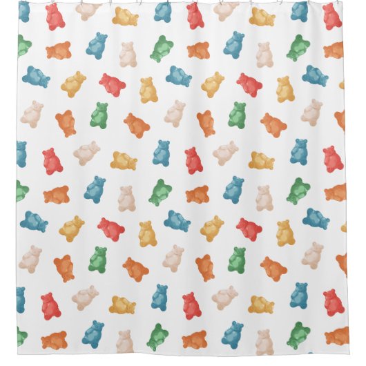 Rideaux De Douche Motif des ours de gomme (Devant)