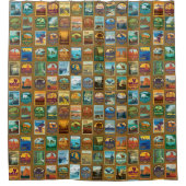 Rideaux De Douche Motif des parcs nationaux (Devant)