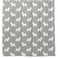 Motif des silhouettes du Terrier blanc West Highla