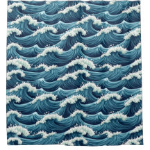 Motif des vagues de l'océan bleu