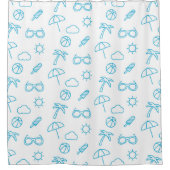 Rideaux De Douche Motif d'été (Devant)