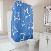 Rideaux De Douche Motif d'étoiles (En situation)