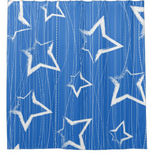 Rideaux De Douche Motif d'étoiles