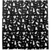 Rideaux De Douche Motif d'Halloween, chauves-souris et araignées (Devant)