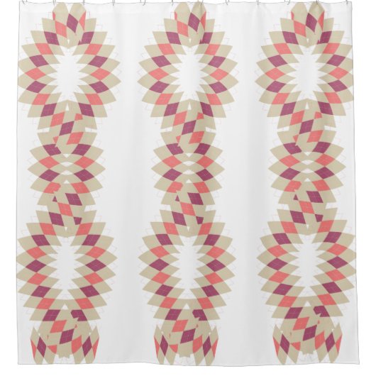 Rideaux De Douche Motif Diamond Swirl (Devant)