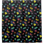 Rideaux De Douche Motif d'icône de véhicule Batwheel™ (Devant)