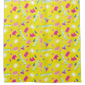 Rideaux De Douche Motif d'icône Neon FRIENDS™ (Devant)