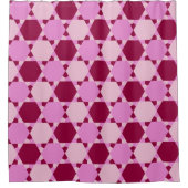 Rideaux De Douche Motif d'illusion optique Girly Pink (Devant)