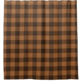 Rideaux De Douche Motif d'impression Cosy Brown Plaid Buffalo (Devant)