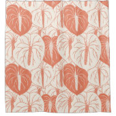 Rideaux De Douche Motif d'impression moderne Hawaiian Anthurium (Devant)