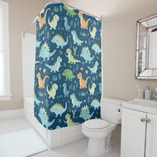 Rideaux De Douche Motif Dinosaur bébé