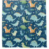 Rideaux De Douche Motif Dinosaur bébé (Devant)