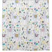 Rideaux De Douche Motif Doodle Alpaca (Devant)