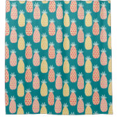 Rideaux De Douche Motif Doodle d'ananas (Devant)