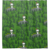 Rideaux De Douche Motif du Beagle de snoopy (Devant)