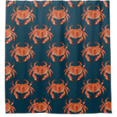 Rideaux De Douche Motif du crabe côtier (Devant)
