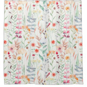 Rideaux De Douche Motif du jardin de fleurs Pastel (Devant)