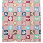 Rideaux De Douche Motif du tableau de contrôle Retro les années 70 D (Devant)