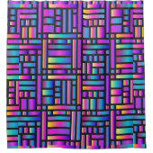 Rideaux De Douche Motif élégant moderne - Mode Tartan géométrique (Devant)