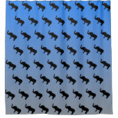 Rideaux De Douche Motif Eléphant Silhouette (Devant)
