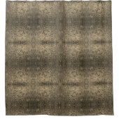 Rideaux De Douche Motif en cuir rustique brun de l'Ouest (Devant)