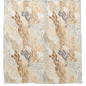 Rideaux De Douche Motif en pierre neutre Tan Beach (Devant)