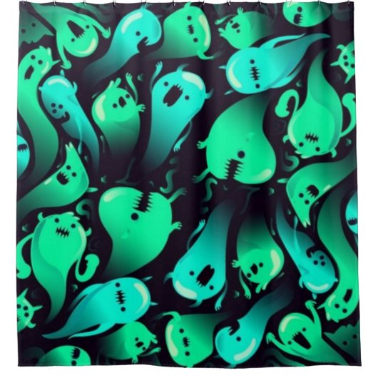Rideaux De Douche Motif fantôme (Devant)