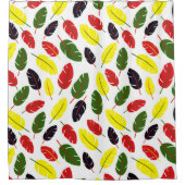 Rideaux De Douche Motif feuille d'automne coloré (Devant)