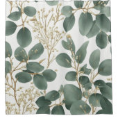 Rideaux De Douche Motif Feuille de l'Eucalyptus (Devant)