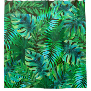 Rideaux De Douche Motif feuille tropical