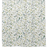 Rideaux De Douche Motif Feuille vert aquarelle (Devant)