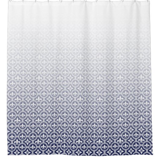 Rideaux De Douche Motif fleur de lis (Devant)