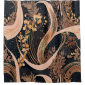 Rideaux De Douche motif floral Abstrait, pois, vignes (Devant)