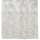 Rideaux De Douche Motif floral blanc doux (Devant)