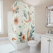 Rideaux De Douche Motif floral céleste (4) (En situation)
