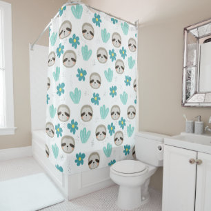 Rideaux De Douche Motif floral de paresse douce