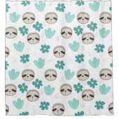 Rideaux De Douche Motif floral de paresse douce (Devant)