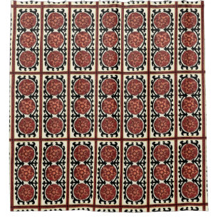 Rideaux De Douche Motif floral décoratif de style de Suzani