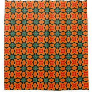 Rideaux De Douche Motif floral géométrique marocain bohème