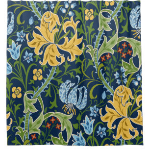 Rideaux De Douche Motif Floral sans couture avec de grandes fleurs, 