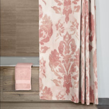 Motif Floral Vintage Aquarelle Damassé Rose