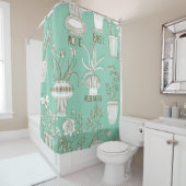 Rideaux De Douche Motif fluide floral (En situation)
