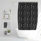 Rideaux De Douche Motif Fun Music Notes