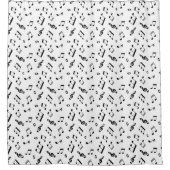 Rideaux De Douche Motif Fun Music Notes (Devant)