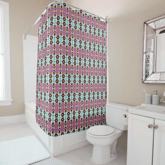 Rideaux De Douche Motif géométrique (En situation)