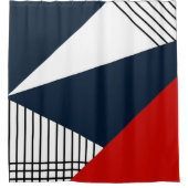 Rideaux De Douche motif géométrique Abstrait (Devant)